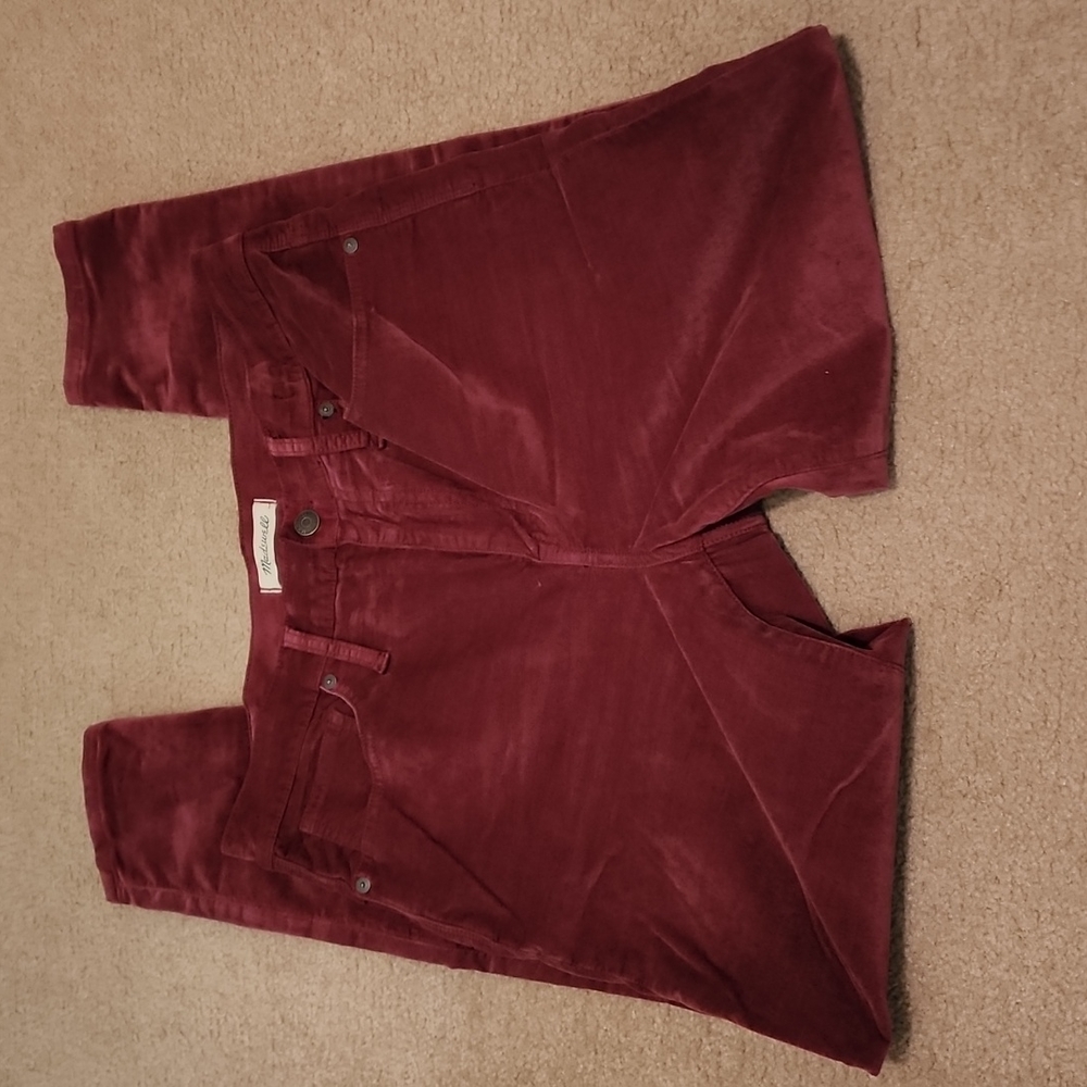 EUC - Madewell Velvet Jeans, size 31